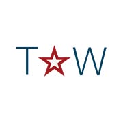 The original square mark: T and W either side of a red star